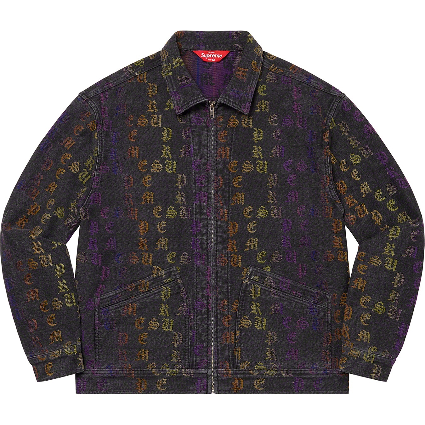 Gradient Jacquard Denim Work Jacket view 5